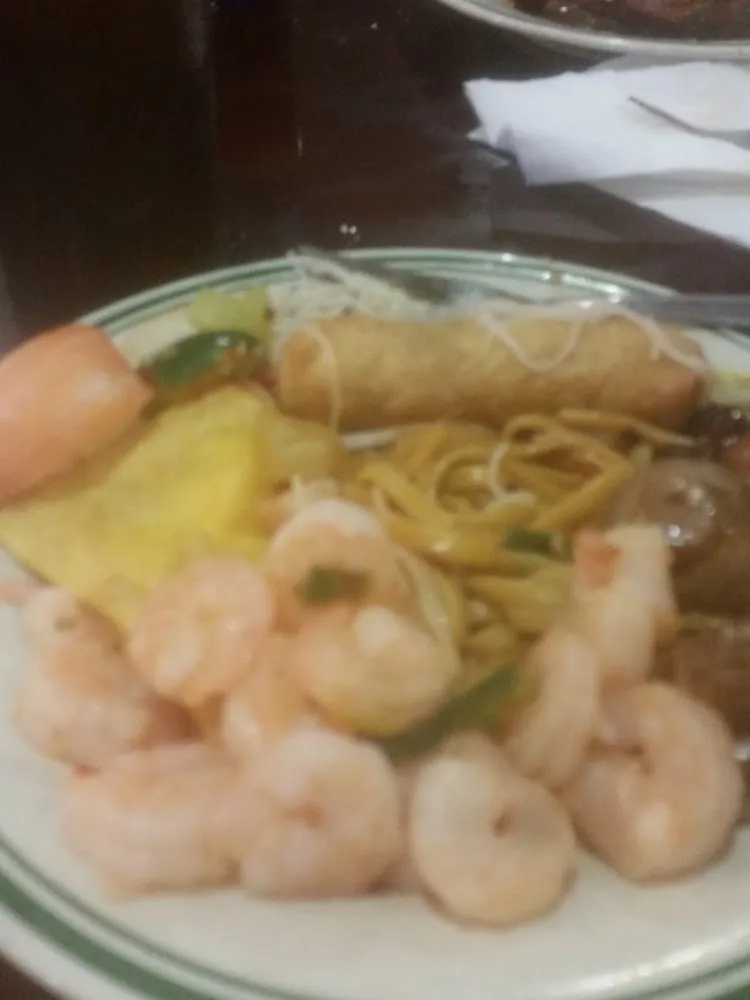 Egg Rolls Rice Noodles and Shrimp
